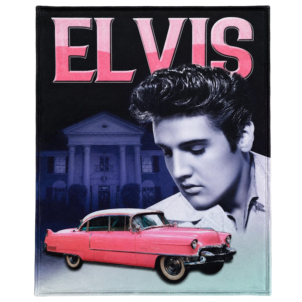 ELVIS PRESLEY - Throw Blanket / Pink Caddy